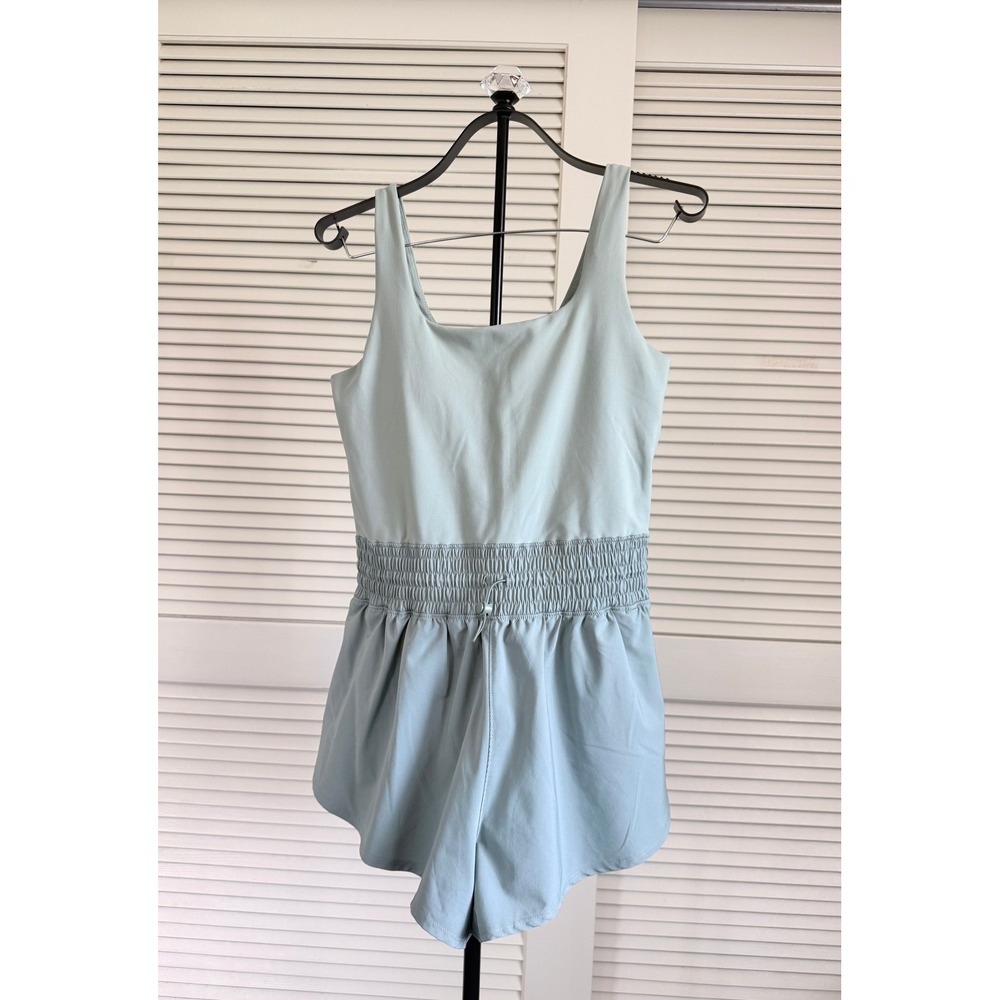 Yogalicious Lux Stevie Hybrid Active Short Romper Sage Green Size L